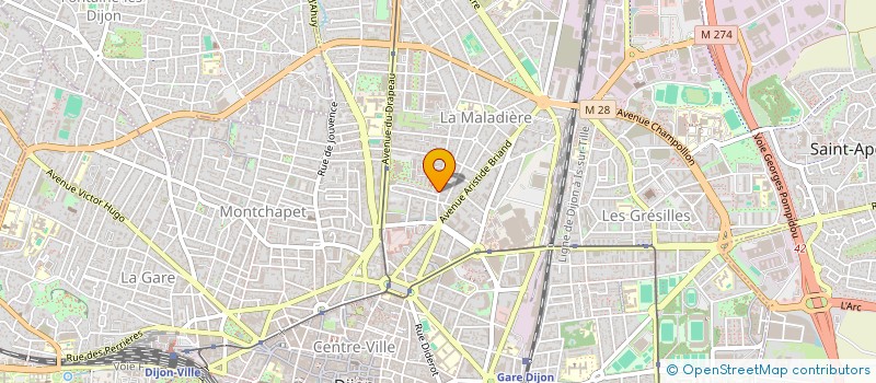 localisation de l'entreprise SCI ACCAM 21 à DIJON