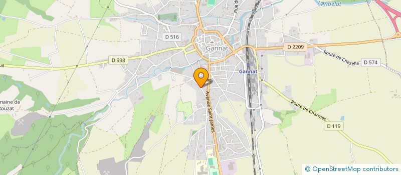 localisation de l'entreprise SCI ACCAMBRAY à GANNAT