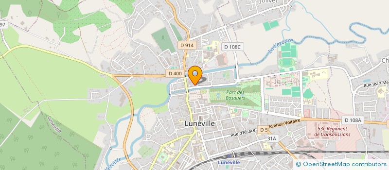 localisation de l'entreprise SCI ACCE  LUNEVILLE