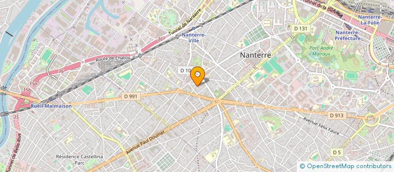 localisation de l'entreprise SCI ACCES  NANTERRE