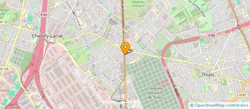 localisation de l'entreprise SCI ACCK IMMO  THIAIS