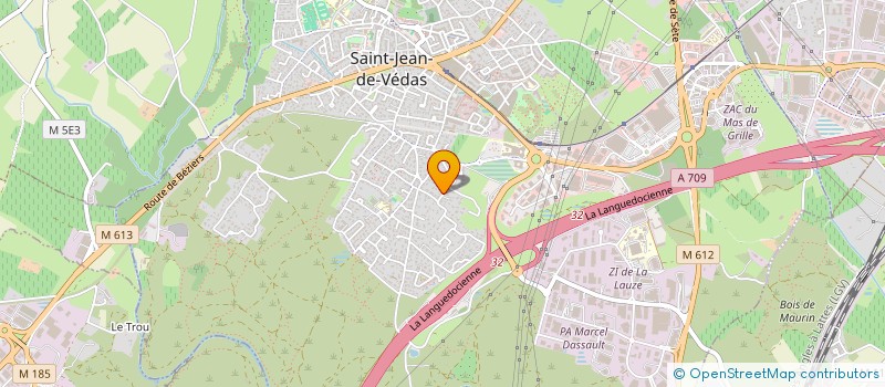 localisation de l'entreprise SCI ACCM  SAINT-JEAN-DE-VEDAS