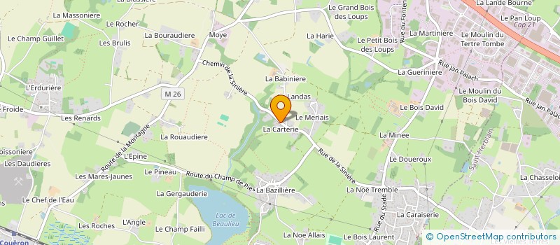 localisation de l'entreprise SCI ACCM IMMO à COUERON