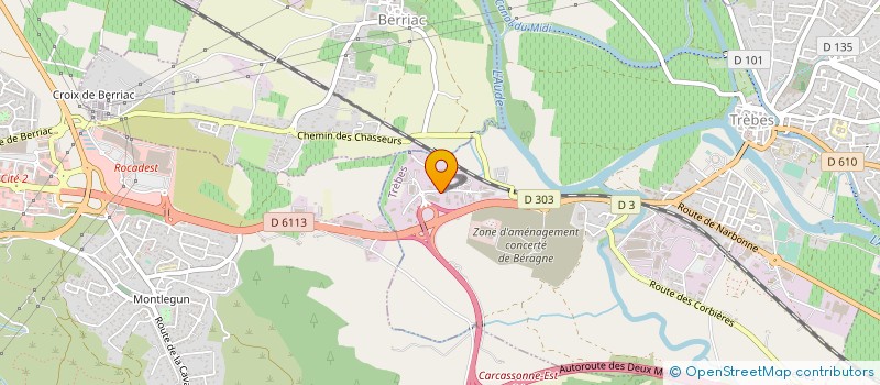 localisation de l'entreprise SCI ACCO ERIC  TREBES