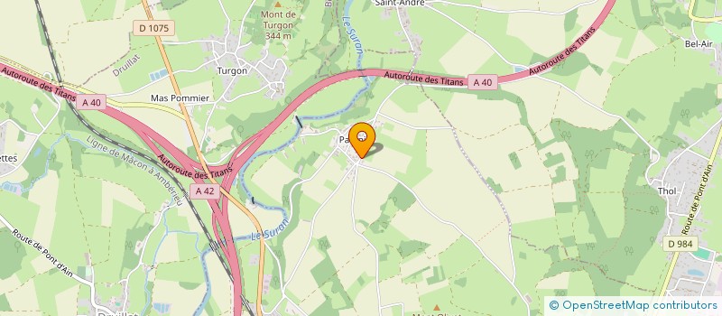 localisation de l'entreprise SCI ACCORD IMMO  PONT-D'AIN