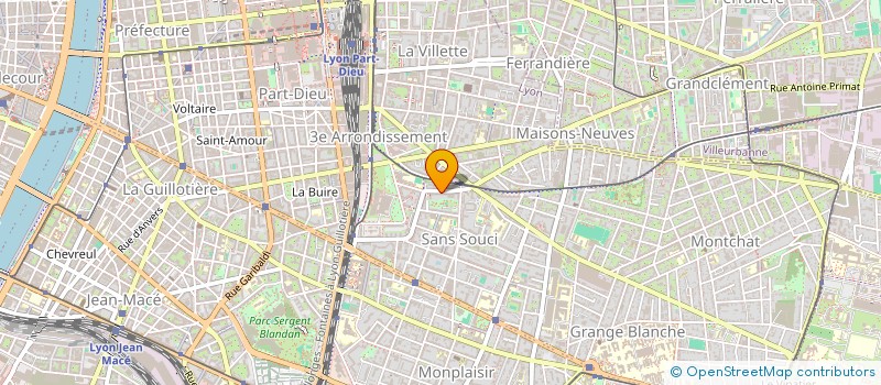 localisation de l'entreprise SCI ACCP  LYON