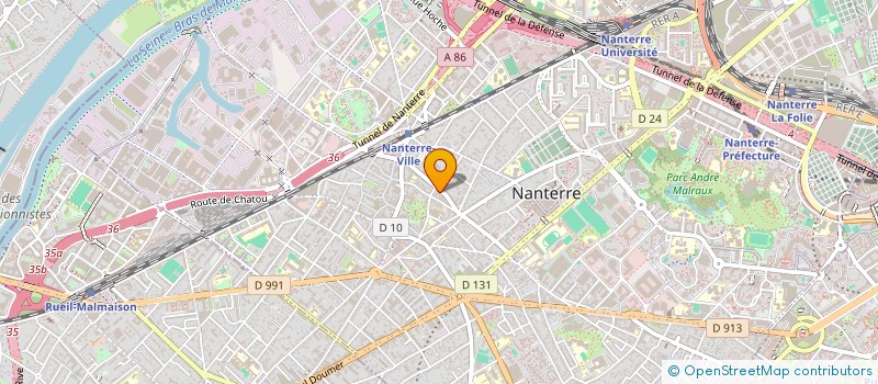 localisation de l'entreprise SCI ACCS  NANTERRE