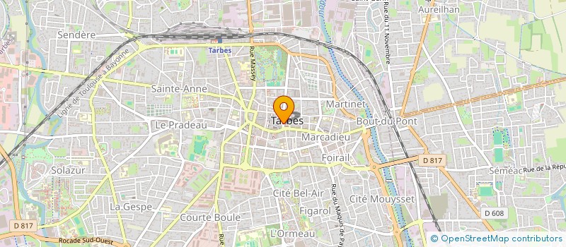 localisation de l'entreprise SCI ACCT  TARBES