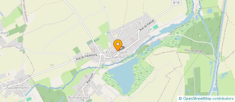 localisation de l'entreprise SCI ACCUEIL  ECOURT-SAINT-QUENTIN