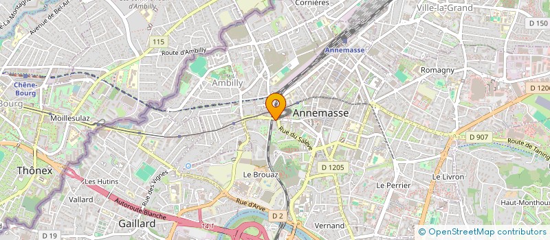 localisation de l'entreprise SCI ACCUEIL à ANNEMASSE
