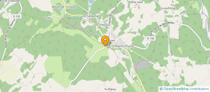 localisation de l'entreprise SCI ACD HOME  PAUSSAC-ET-SAINT-VIVIEN