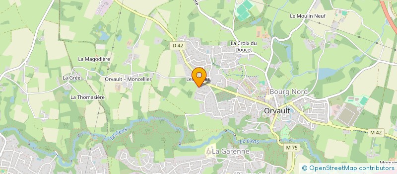 localisation de l'entreprise SCI ACDA à ORVAULT