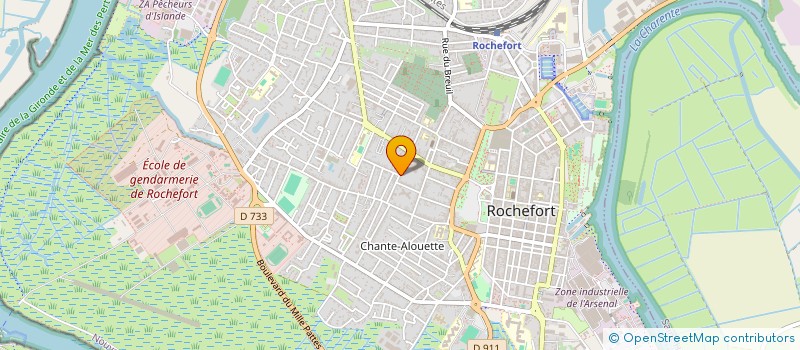 localisation de l'entreprise SCI ACDC  ROCHEFORT