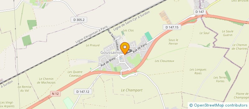 localisation de l'entreprise SCI ACDF à GOUSSAINVILLE