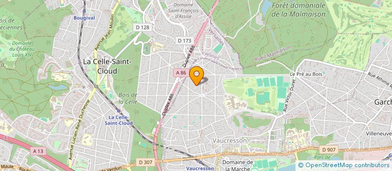 localisation de l'entreprise SCI ACDG à VAUCRESSON
