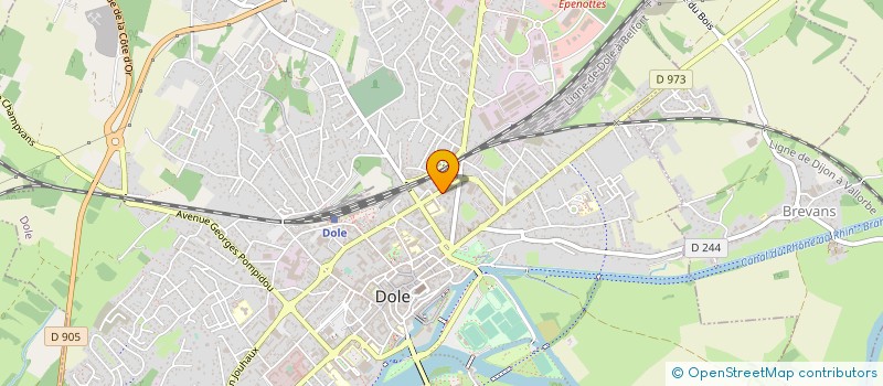 localisation de l'entreprise SCI ACDM à DOLE