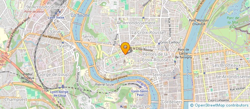 localisation de l'entreprise SCI ACDM à LYON