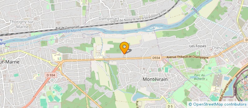 localisation de l'entreprise SCI ACDS  MONTEVRAIN