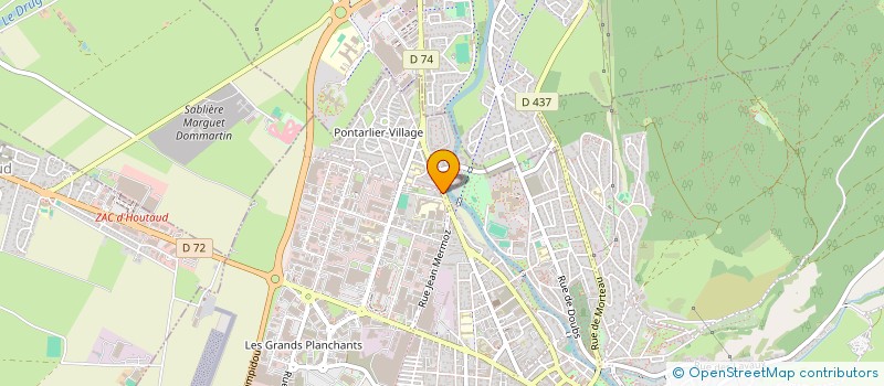 localisation de l'entreprise SCI ACE 2H  PONTARLIER