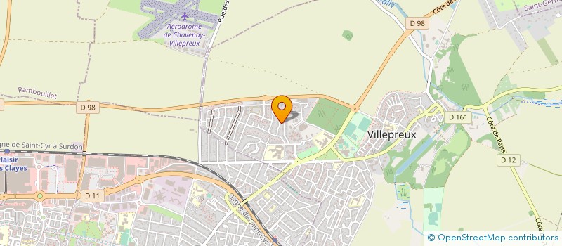 localisation de l'entreprise SCI ACE  VILLEPREUX