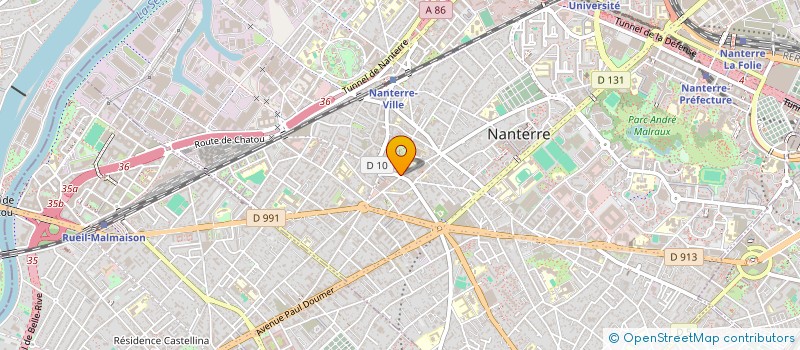 localisation de l'entreprise SCI ACE  NANTERRE