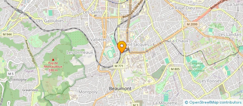 localisation de l'entreprise SCI ACECA  CLERMONT-FERRAND