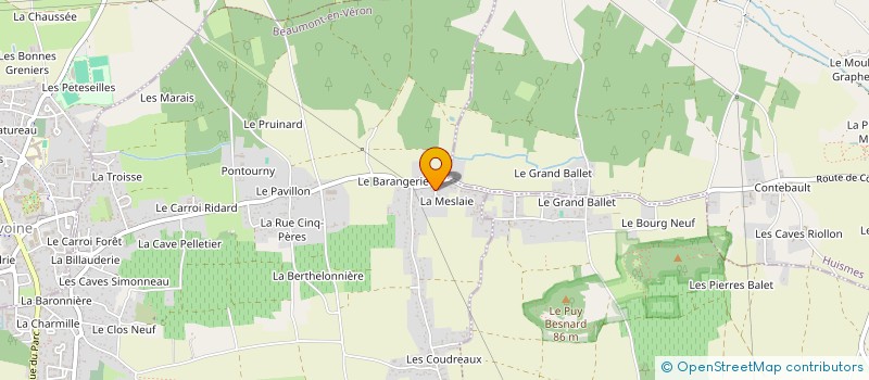 localisation de l'entreprise SCI ACELLU  BEAUMONT-EN-VERON