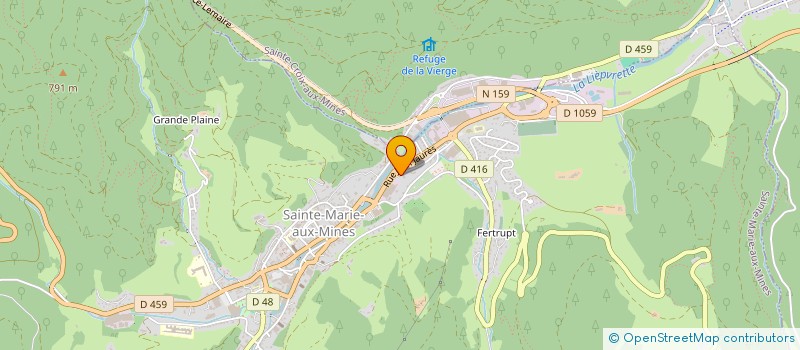 localisation de l'entreprise SCI ACELYA  SAINTE-MARIE-AUX-MINES