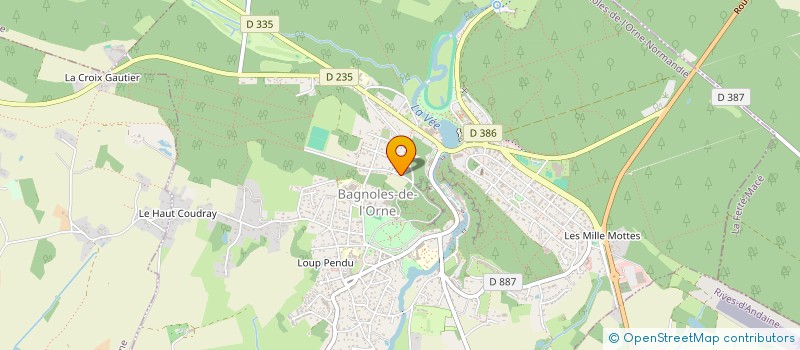 localisation de l'entreprise SCI ACER à BAGNOLES-DE-L'ORNE-NORMANDIE
