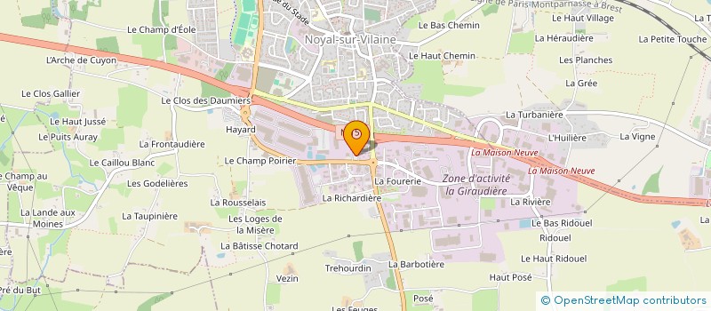localisation de l'entreprise SCI ACER  NOYAL-SUR-VILAINE
