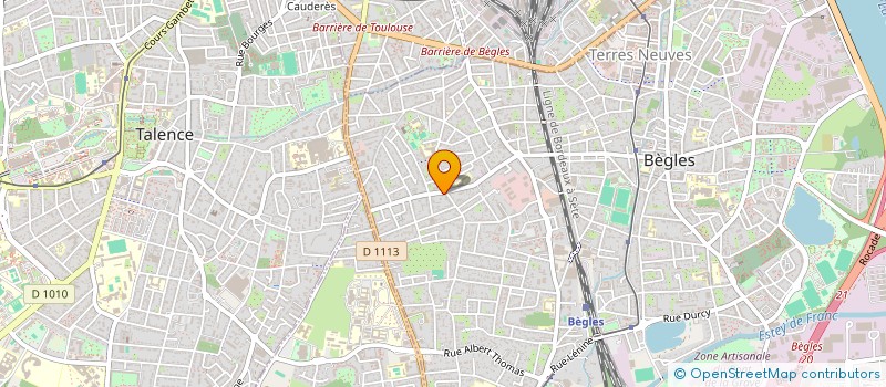 localisation de l'entreprise SCI ACEVA à BEGLES