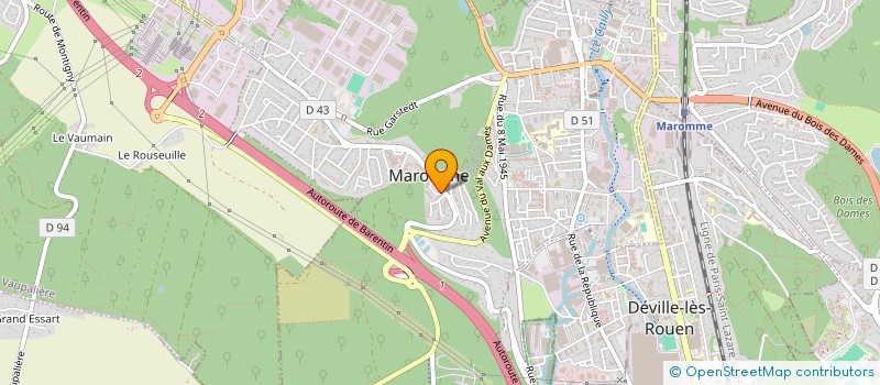 localisation de l'entreprise SCI ACF  MAROMME