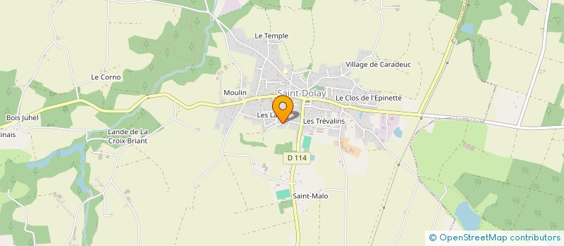 localisation de l'entreprise SCI ACF  SAINT-DOLAY