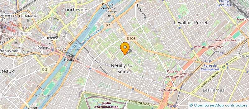 localisation de l'entreprise SCI ACF IMMO à NEUILLY-SUR-SEINE