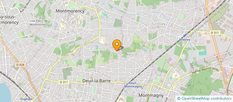 localisation de l'entreprise SCI ACF RUBENS  DEUIL-LA-BARRE