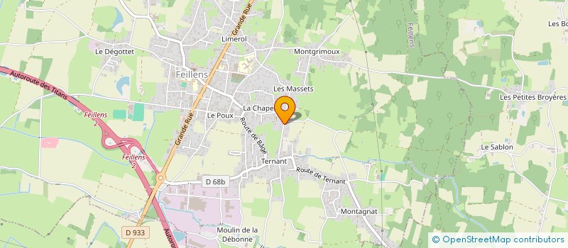 localisation de l'entreprise SCI ACFC  FEILLENS