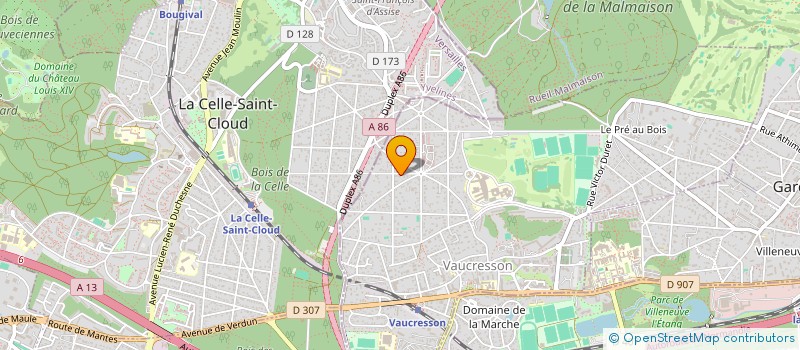 localisation de l'entreprise SCI ACFM VERSAILLES à VAUCRESSON