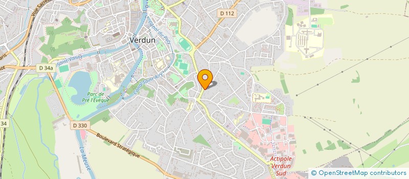 localisation de l'entreprise SCI ACFP à VERDUN