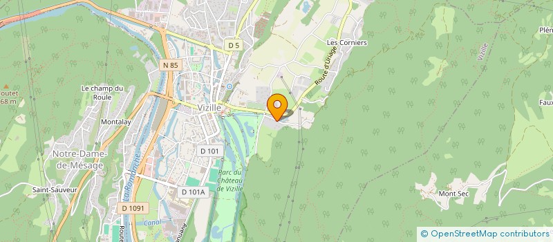 localisation de l'entreprise SCI ACG  VIZILLE