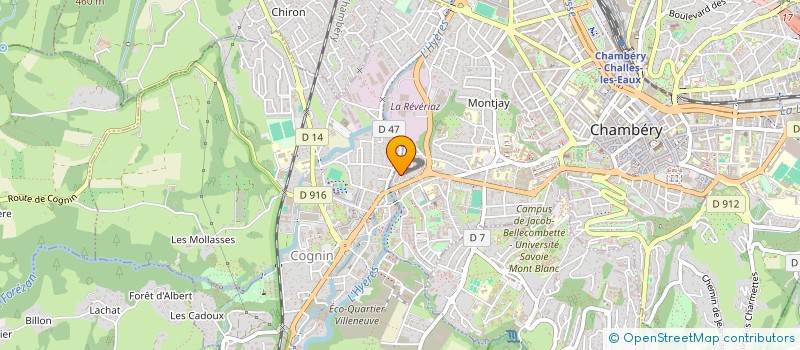 localisation de l'entreprise SCI ACGV  CHAMBERY