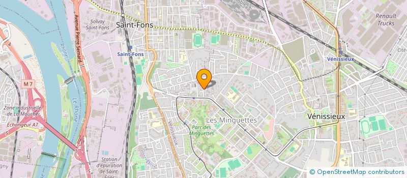 localisation de l'entreprise SCI ACHACHE  VENISSIEUX