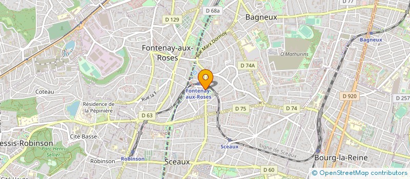 localisation de l'entreprise SCI ACHAH à FONTENAY-AUX-ROSES