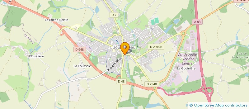localisation de l'entreprise SCI ACHAREL  BOURNEZEAU