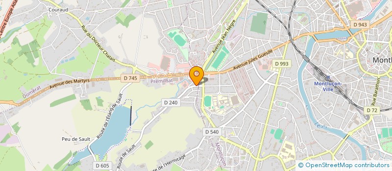 localisation de l'entreprise SCI ACHAT GESTION LOCATION à PREMILHAT