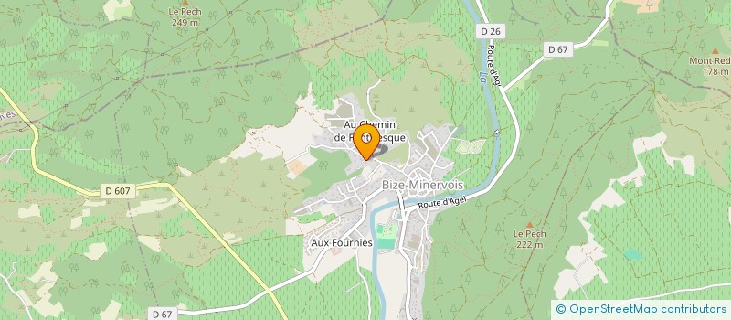 localisation de l'entreprise SCI ACHILLE  BIZE-MINERVOIS