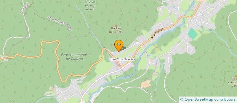 localisation de l'entreprise SCI ACHILLE à SAINT-DIE-DES-VOSGES
