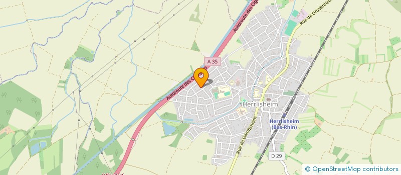 localisation de l'entreprise SCI ACHILLE  HERRLISHEIM