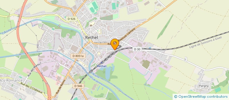 localisation de l'entreprise SCI ACHILLE BERQUET  RETHEL