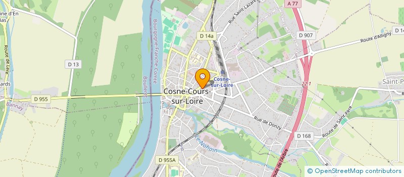 localisation de l'entreprise SCI ACHILLEA à COSNE-COURS-SUR-LOIRE