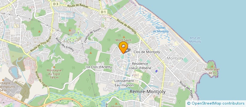localisation de l'entreprise SCI ACHKA  REMIRE MONTJOLY